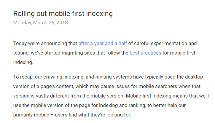 Mobile first